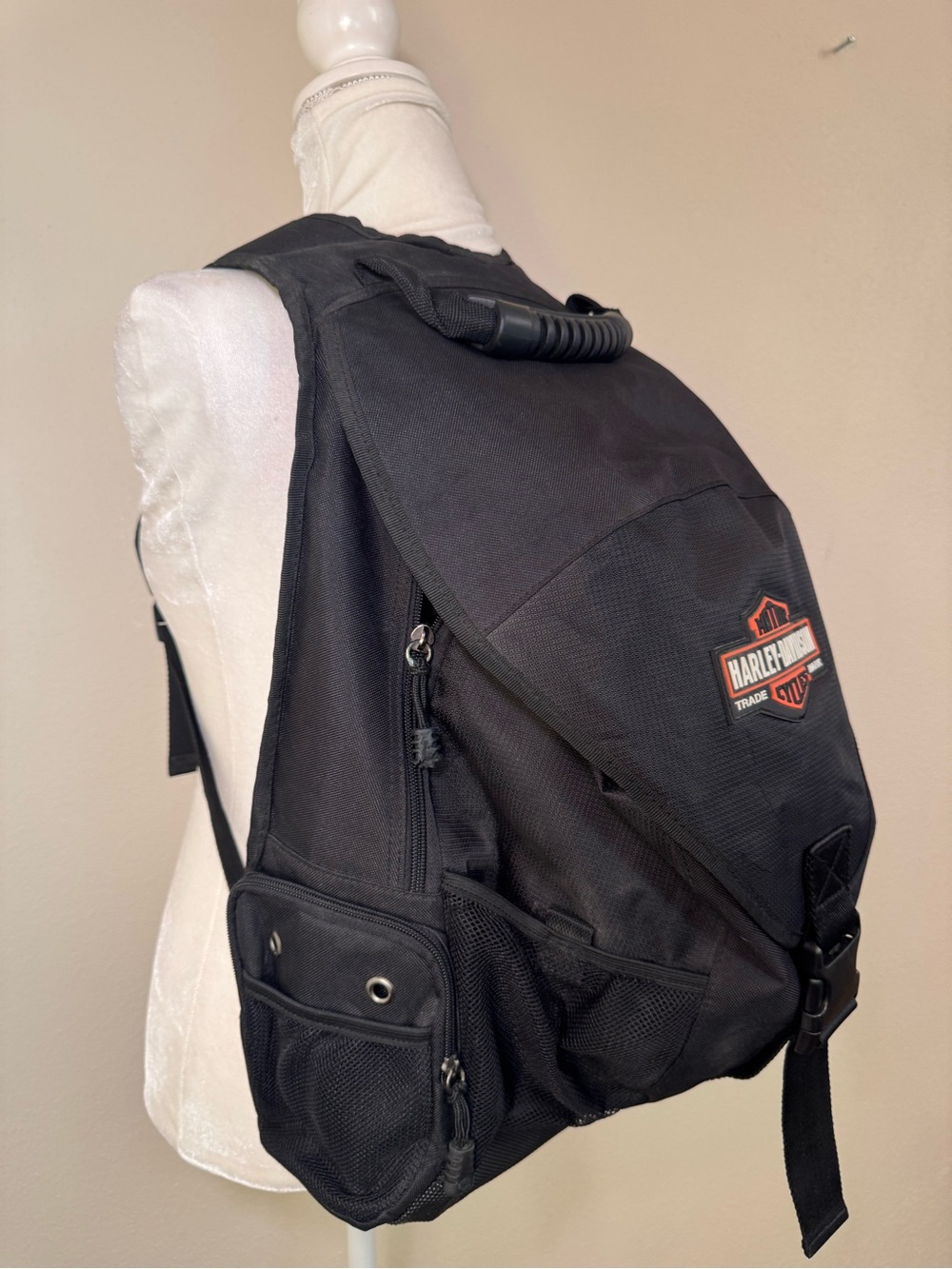 Harley Davidson Heavy Duty Padded Helmet Backpack Multi Compartment - Picture 16 of 16